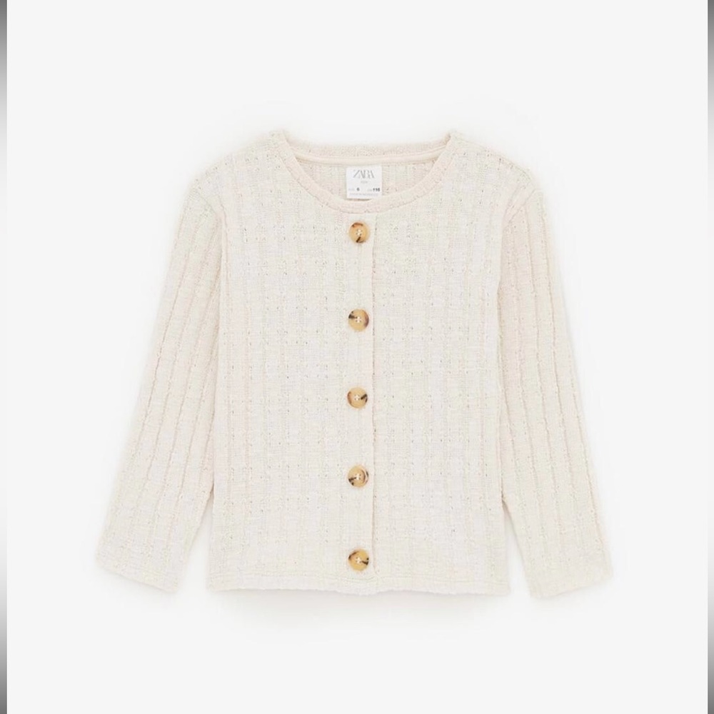 NWT ZARA KIDS/ RIBBED RUSTIC TOP